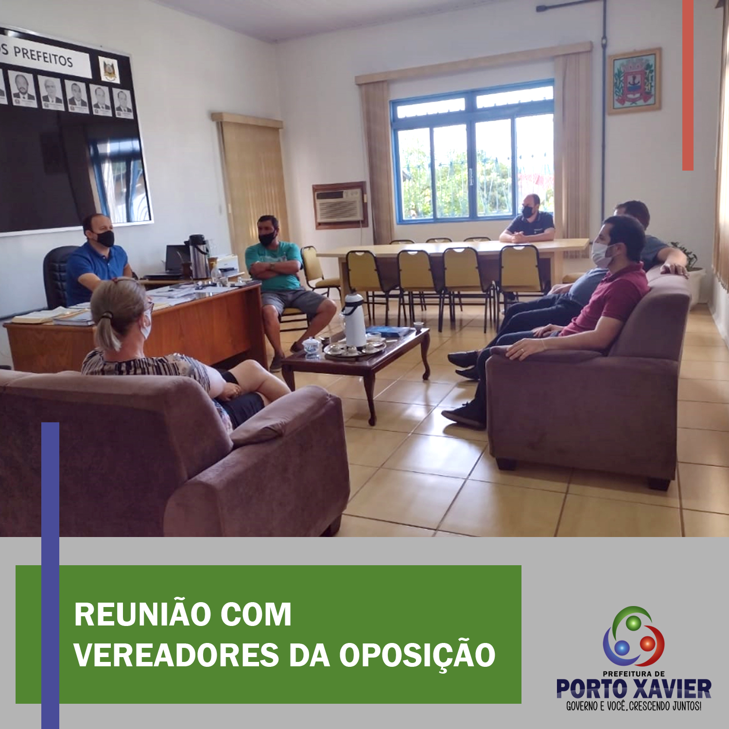 PREFEITO GILBERTO MENIN REALIZA REUNIÃO COM VEREADORES DA OPOSIÇÃO